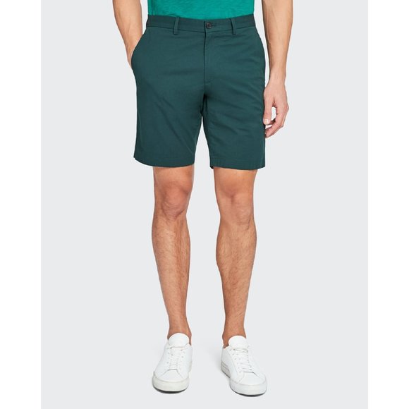 Theory Shorts Theory Zaine Twill Shorts In Dark Canopy Mens Size 36
